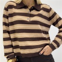 maglia riga con colletto girl